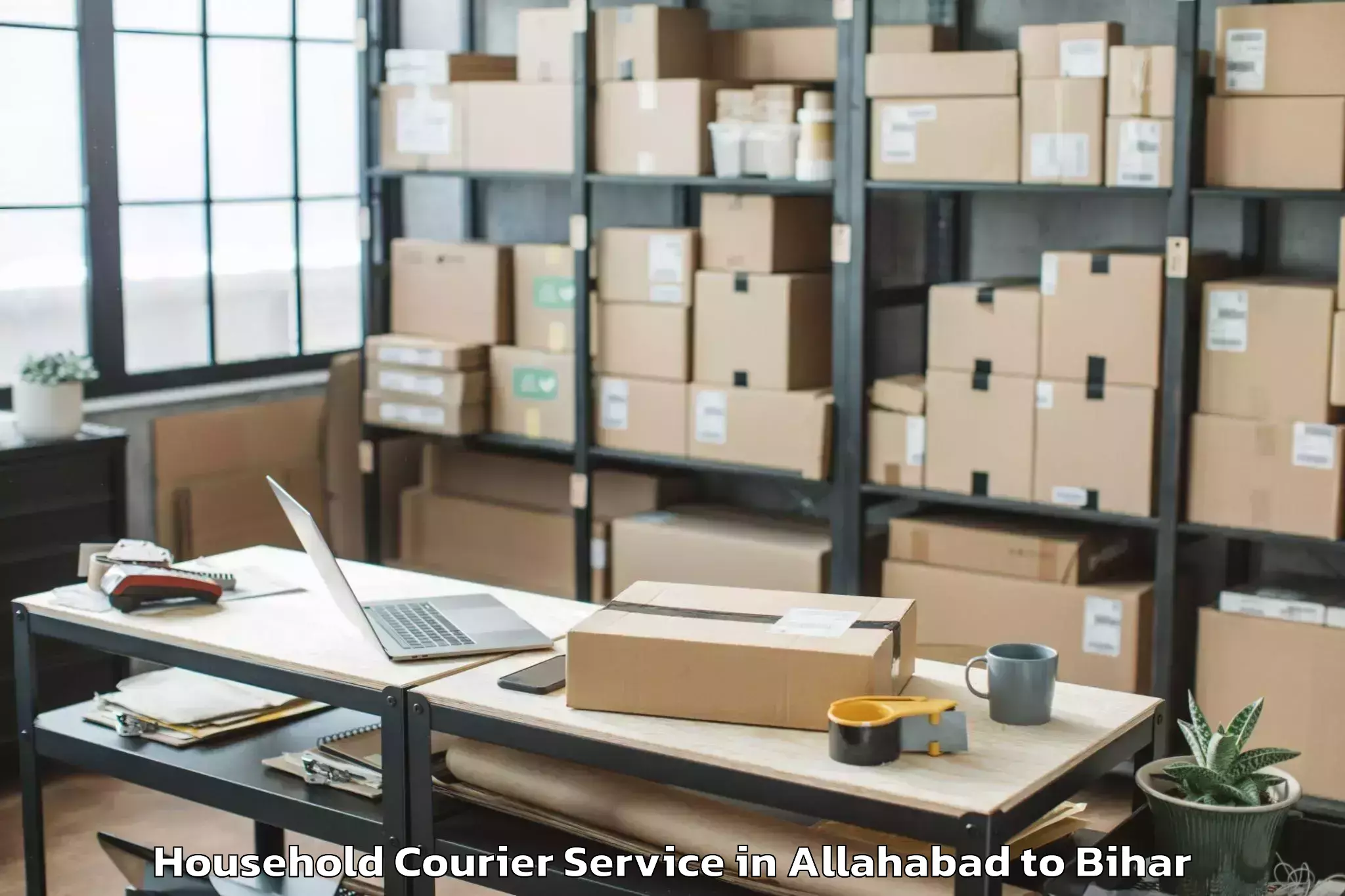 Trusted Allahabad to Sahebganj Muzaffarpur Household Courier